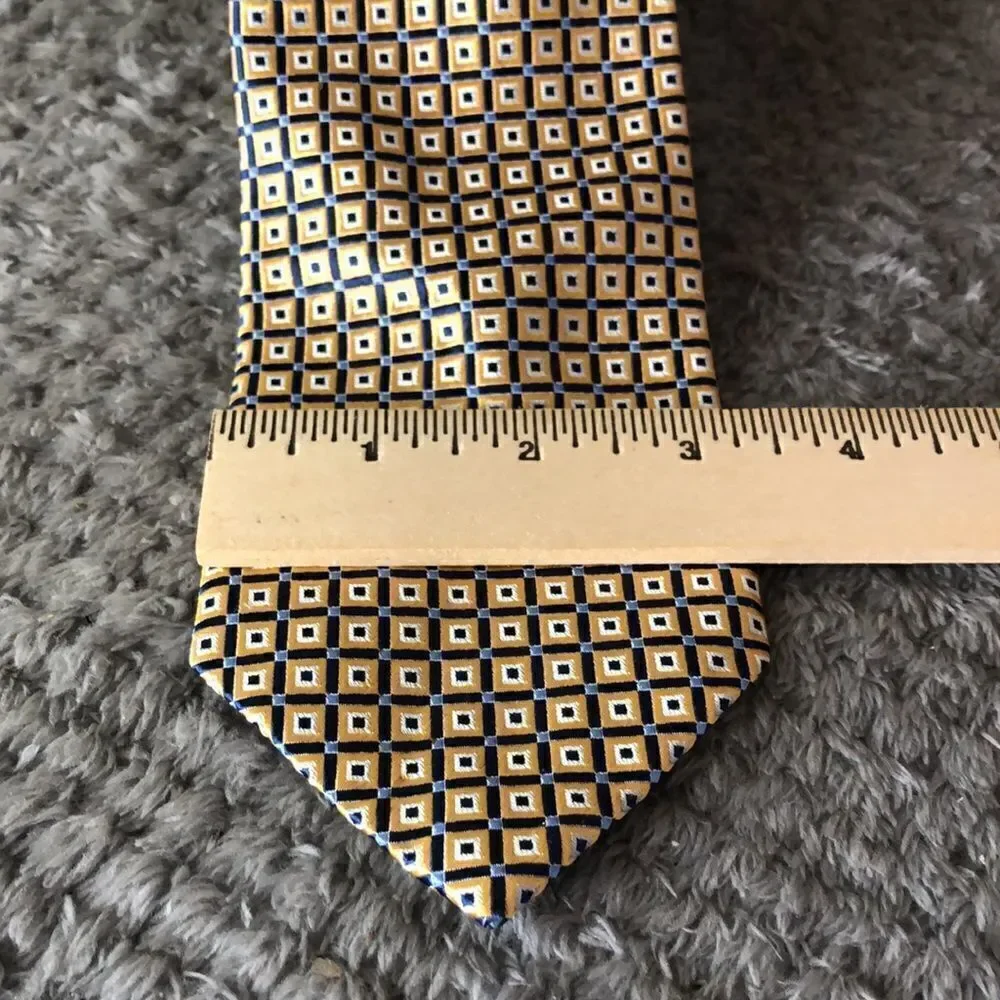 Chaps silk tie 💫yellow and blue💫squared